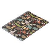 アフリカの動物のパターン ノートブック (左側)