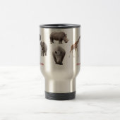 アフリカの動物のマグカップ トラベルマグ (中央)