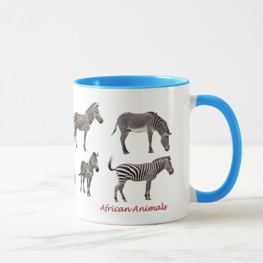 アフリカの動物のマグカップ マグカップ (右)