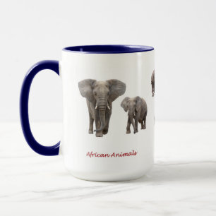 アフリカの動物のマグカップ マグカップ