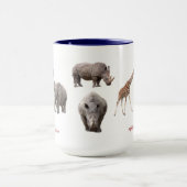 アフリカの動物のマグカップ マグカップ (中央)