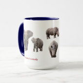 アフリカの動物のマグカップ マグカップ (正面左)