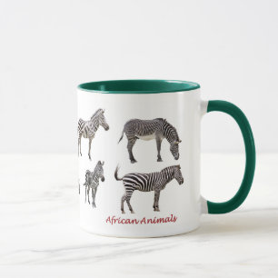 アフリカの動物のマグカップ マグカップ