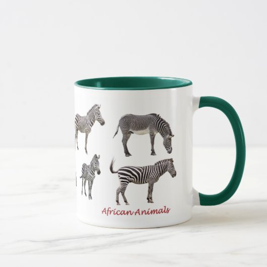 アフリカの動物のマグカップ マグカップ (右)