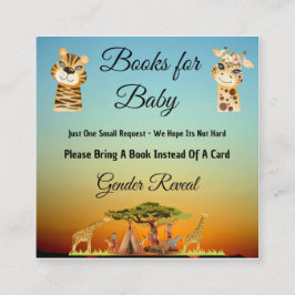 アフリカの動物の性別表示エンクロージャカード エンクロージャーカード