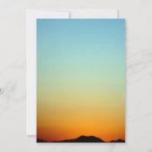 アフリカの動物の性別開示招待状 招待状 (裏面)