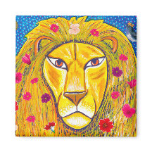 アフリカの動物の白色磁石