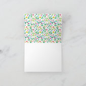 アフリカの動物の赤ちゃんシャワーありがとう サンキューカード (内部)