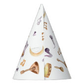 アフリカの動物の騒音を子供の誕生日 パーティーハット (裏面)