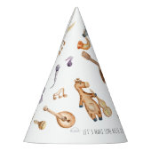 アフリカの動物の騒音を子供の誕生日 パーティーハット (左)