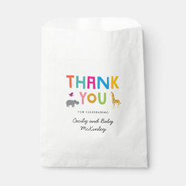 アフリカの動物サファリの赤ちゃんシャワーのお気に入り フェイバーバッグ