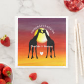 アフリカの動物サファリサンセットパーソナライズされた (インサイチュ)