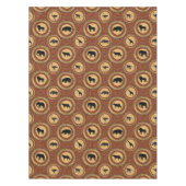 アフリカの動物パターン テーブルクロス (正面)