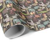 アフリカの動物パターン ラッピングペーパー (ロールコーナー)