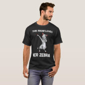 アフリカの動物園の動物の母のためのシマウマ Tシャツ (正面フル)
