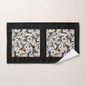 アフリカの動物部族パターン バスタオルセット (ハンドタオル)