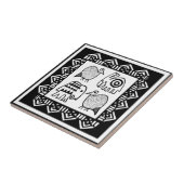 アフリカの動物霊 タイル (側面)