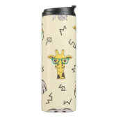 アフリカの動物:かわいいシームレスパターン タンブラー (回転左)