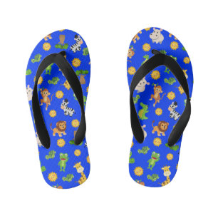 アフリカの動物 キッズビーチサンダル