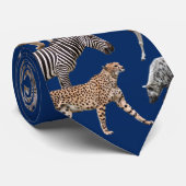 アフリカの動物 ネクタイ (ロール)