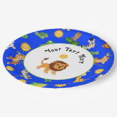 アフリカの動物 ペーパープレート (アングル)