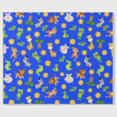 アフリカの動物 ラッピングペーパー (フラット)