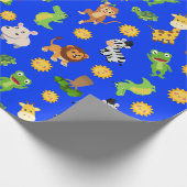 アフリカの動物 ラッピングペーパー (角)