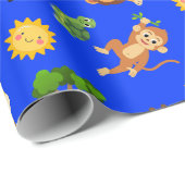 アフリカの動物 ラッピングペーパー (ロールコーナー)