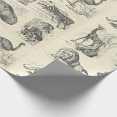 アフリカの動物 ラッピングペーパー (角)