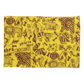 アフリカの動物：文化のシームレスなパターン。 枕カバー (裏面)