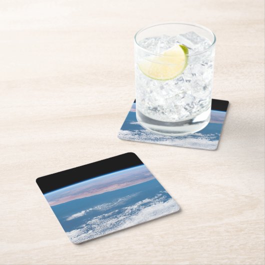 アフリカの南西部の海岸を見渡す。 スクエアペーパーコースター (インサイチュ)