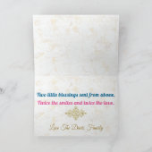 アフリカの双子|男の子と女の子おめでとうカード カード (内部)