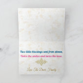 アフリカの双子|男の子と女の子 おめでとうカード カード (内部)