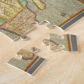 アフリカの古地図ジェラルダス・メルカトルによる世界地図 ジグソーパズル (側面)