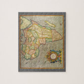 アフリカの古地図ジェラルダス・メルカトルによる世界地図 ジグソーパズル (縦)