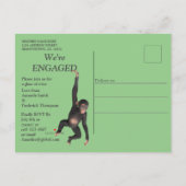 アフリカの喜びのジャングル インビテーションポストカード (裏面)