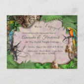 アフリカの喜びのジャングル インビテーションポストカード (正面)