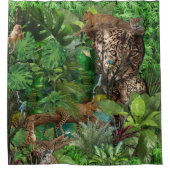 アフリカの喜びのジャングル シャワーカーテン (正面)