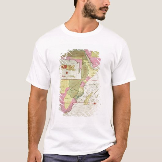 アフリカの国の地図 Tシャツ (正面)