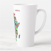 アフリカの国旗の地図 カフェラテマグ (右)