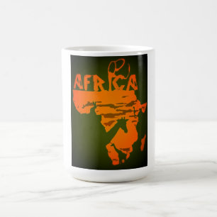 アフリカの土地 コーヒーマグカップ