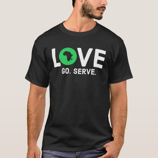 アフリカの地図が大好き Tシャツ (正面)