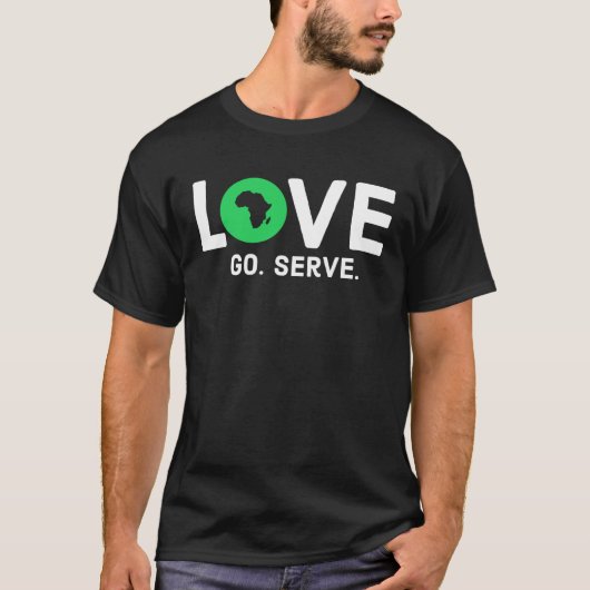 アフリカの地図が大好き Tシャツ (正面)