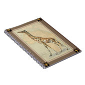 アフリカの地図とキリン ノートブック (右側)