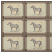 アフリカの地図とゼブラ ファブリック (見本)