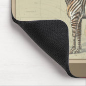 アフリカの地図とゼブラ マウスパッド (コーナー)