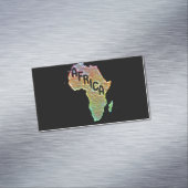 アフリカの地図とレトロアフリカビジネスカードマング マグネット名刺 (インサイチュ)