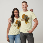 アフリカの地図のTシャツ6無し Tシャツ (ユニセックス)