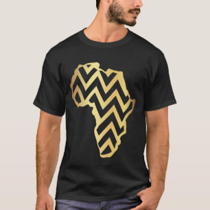 アフリカの地図ゴールデン2 Tシャツ