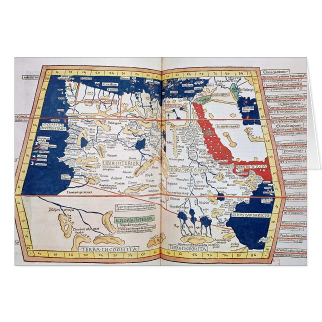 アフリカの地図 (正面横)